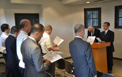 横浜外国人墓地記念会（ベンネット墓前礼拝）1